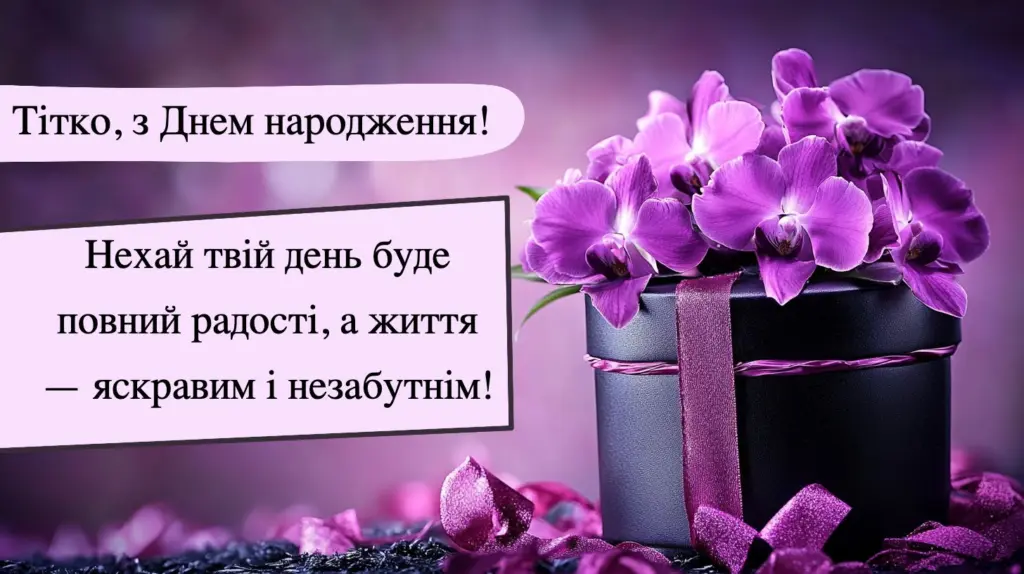 Привітання з днем народження тітці