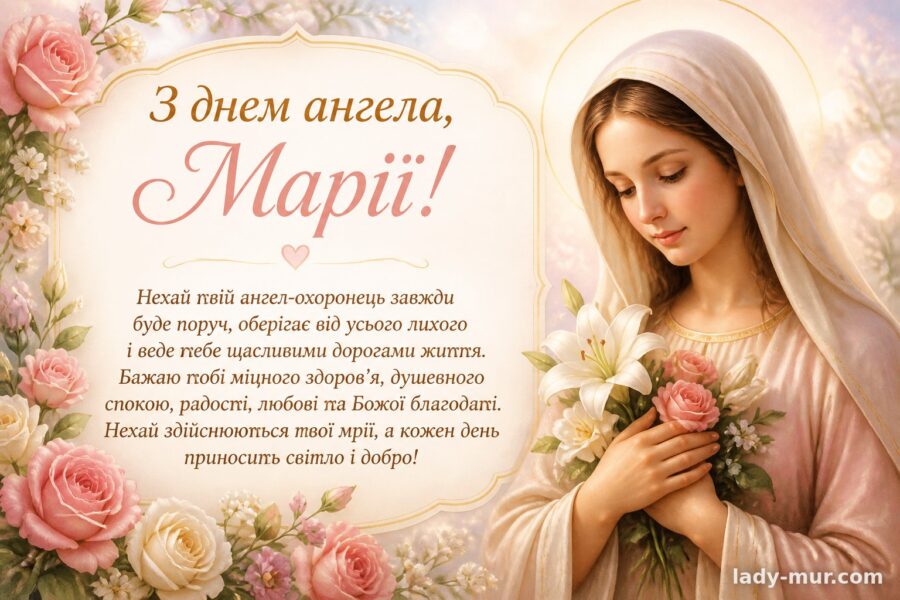 Ангела Марії, з іменинами