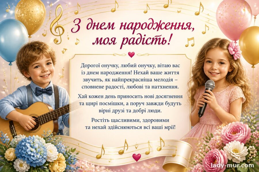Для найменшого онука
