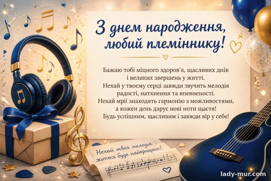 Привітання для племінника з днем народження