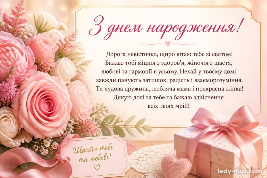 Привітання свахи з днем народження