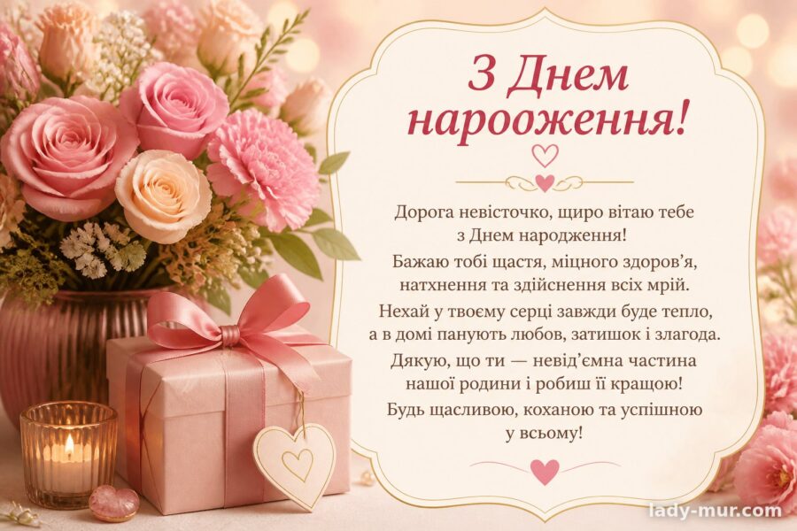 Привітання свекрусі з днем народження