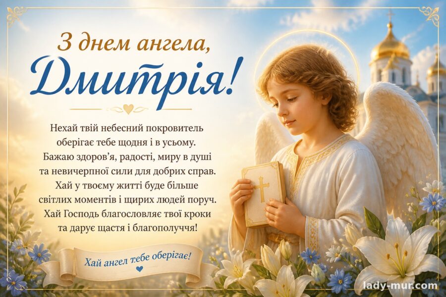 Привітання з днем ангела Дмитра для батька