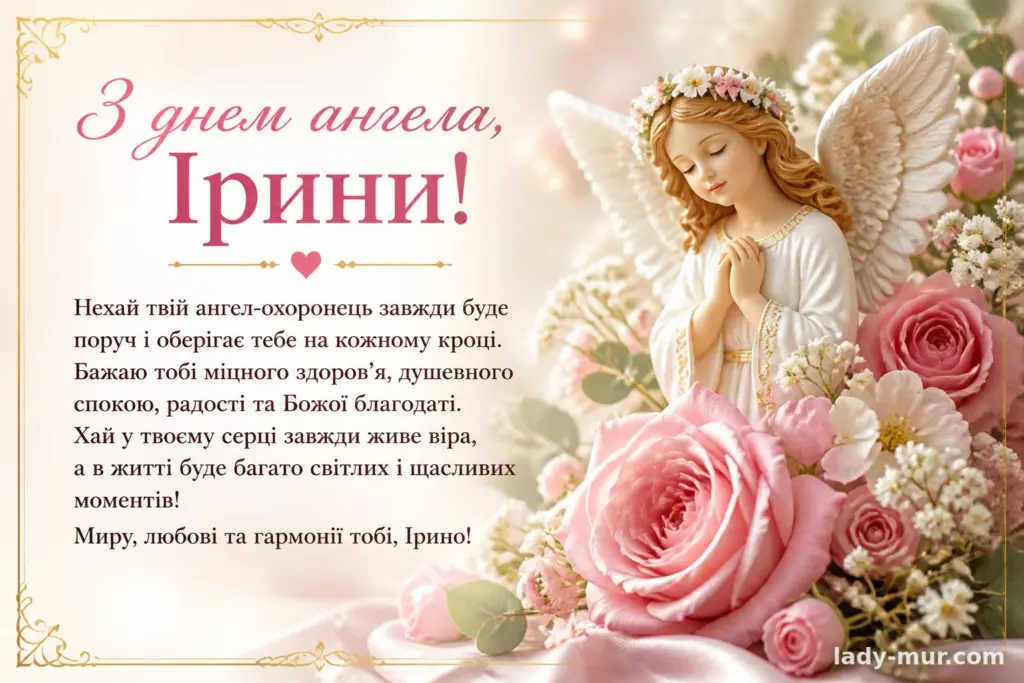 Привітання з днем ангела Ірини