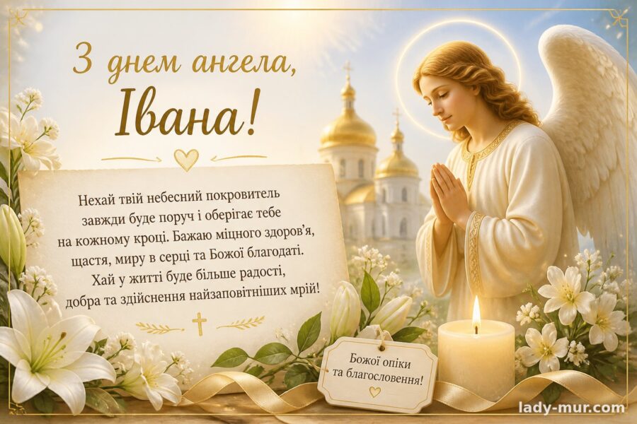 Привітання з днем ангела Івана — чоловіку