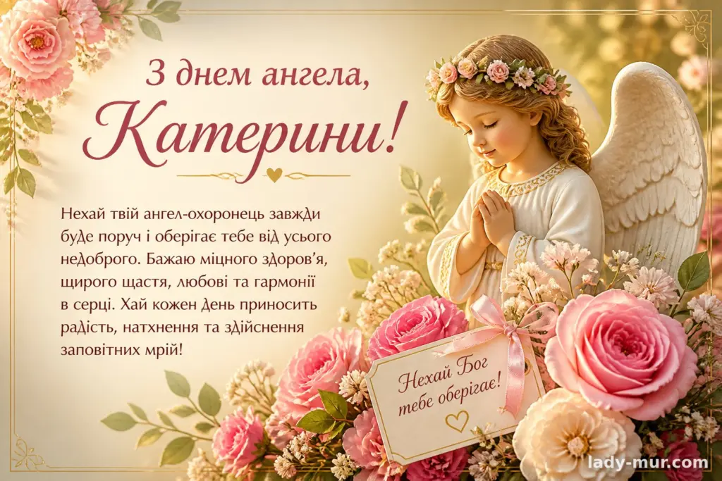 Привітання з днем ангела Катерини