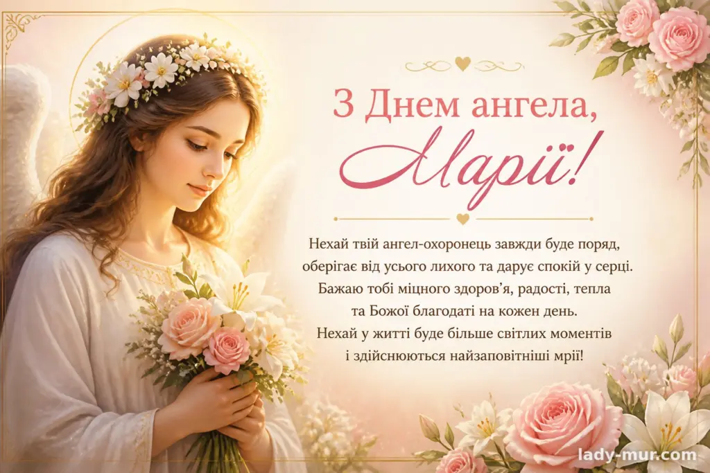Привітання з днем ангела Марії