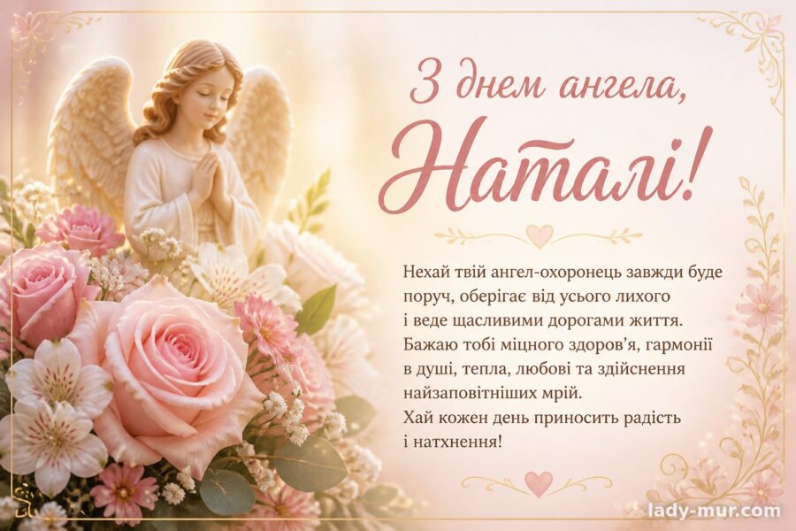 Привітання з днем ангела Наталії