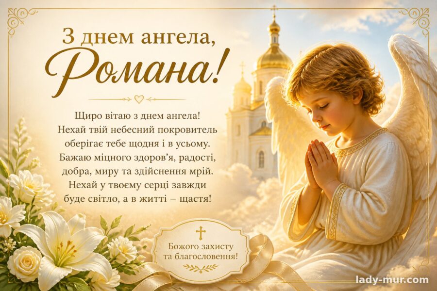 Привітання з днем ангела Романа