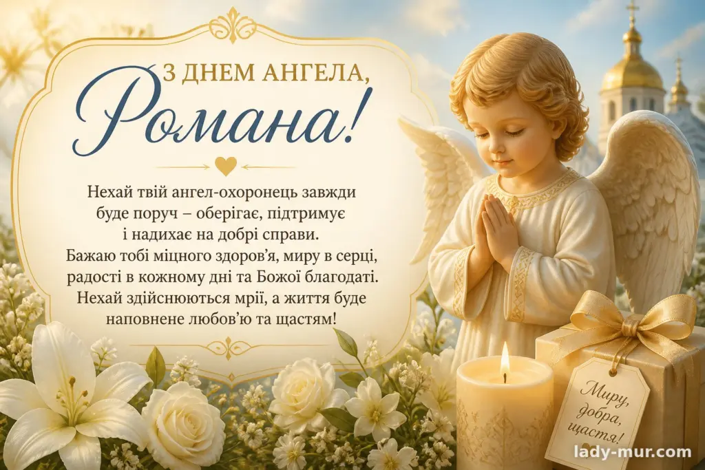 Привітання з днем ангела Романа