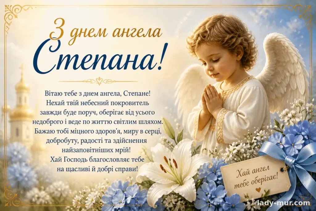 Привітання з днем ангела Степана
