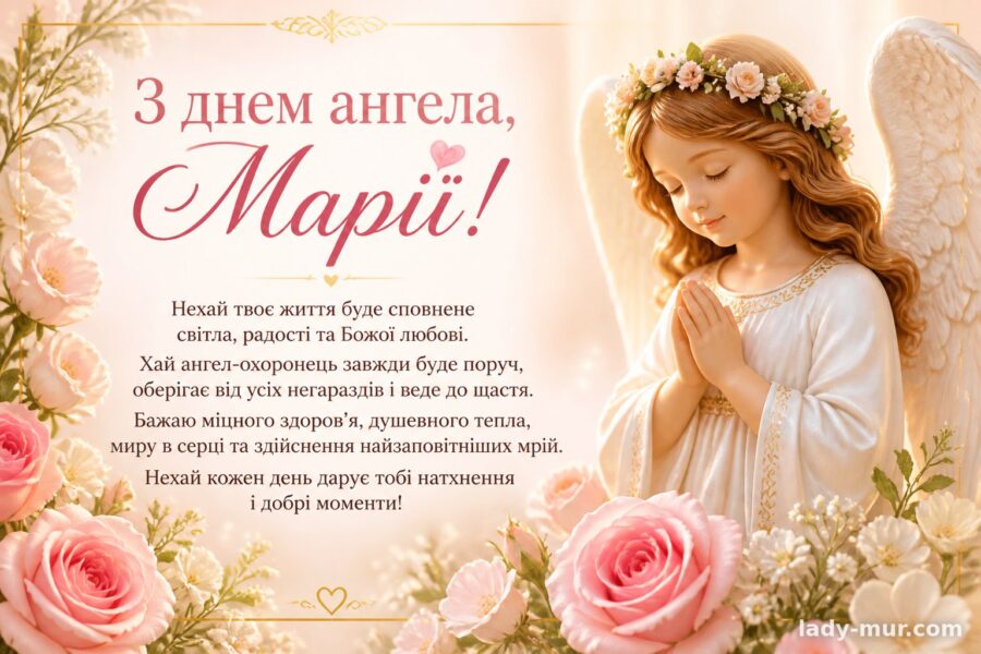 Привітання з днем Марії, коротке для смс