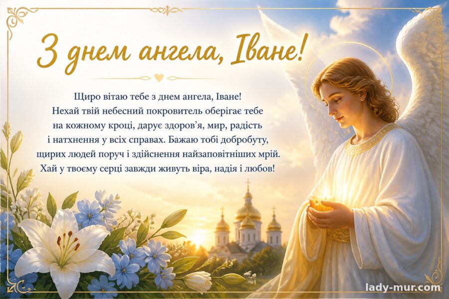 Привітання з іменинами Івана