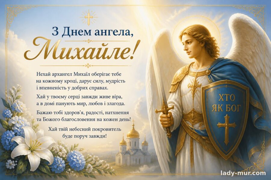 Привітання з іменинами Михайла