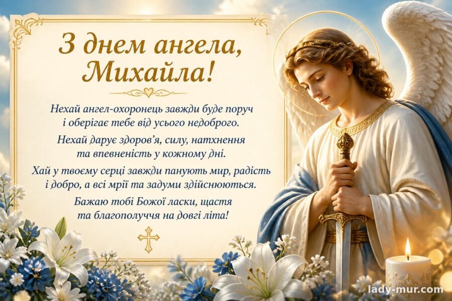Привітання з Михайлом
