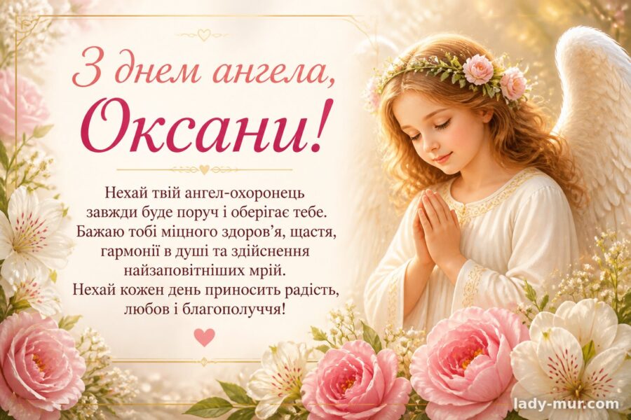 Привітання з Оксаною