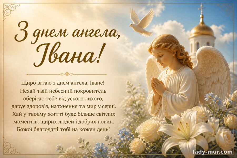 З днем ангела Івана привітання у віршах